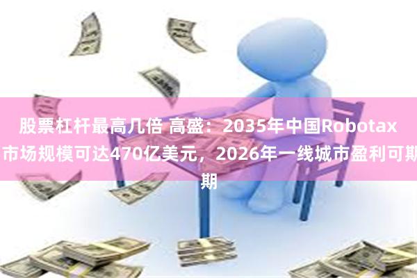 股票杠杆最高几倍 高盛：2035年中国Robotaxi市场规模可达470亿美元，2026年一线城市盈利可期