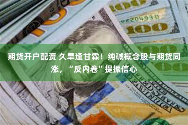 期货开户配资 久旱逢甘霖！纯碱概念股与期货同涨，“反内卷”提振信心