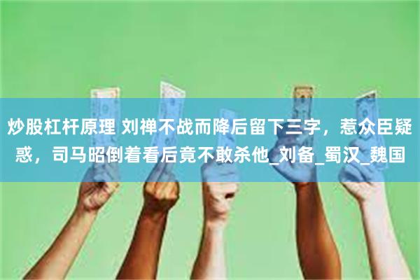 炒股杠杆原理 刘禅不战而降后留下三字，惹众臣疑惑，司马昭倒着看后竟不敢杀他_刘备_蜀汉_魏国